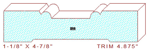 Trim Moulding 4-7/8" Trim Moulding 4-7/8"