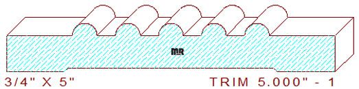 Trim Moulding 5" - 1