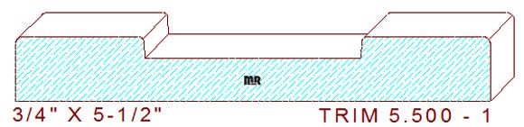 Trim Moulding 5-1/2" - 1