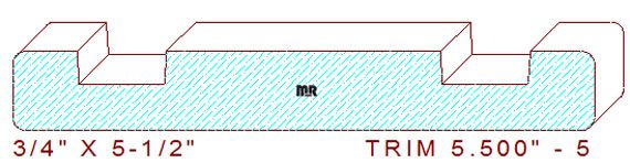 Trim Moulding 5-1/2" - 5