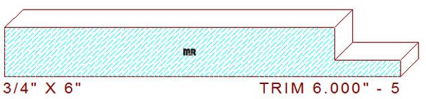 Trim Moulding 6" - 5