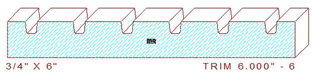 Trim Moulding 6" - 6 Trim Moulding 6" - 6