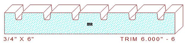 Trim Moulding 6" - 6