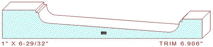 Trim Moulding 6-29/32"