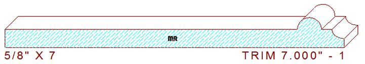 Trim Moulding 7" - 1 Trim Moulding 7" - 1