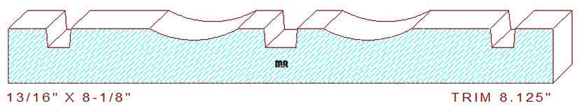 Trim Moulding 8-1/8" Trim Moulding 8-1/8"