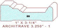 Architrave/Header 3-1/4" - 1 Architrave/Header 3-1/4" - 1