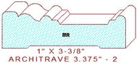 Architrave/Header 3-3/8" - 2 Architrave/Header 3-3/8" - 2