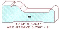 Architrave/Header 3-3/4" - 2 Architrave/Header 3-3/4" - 2