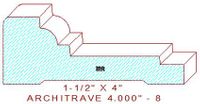 Architrave/Header 4" - 8