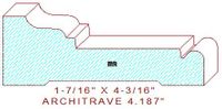 Architrave/Header 4-3/16" Architrave/Header 4-3/16"