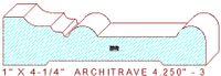 Architrave/Header 4-1/4" - 3 Architrave/Header 4-1/4" - 3