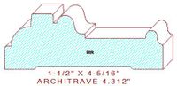 Architrave/Header 4-5/16" Architrave/Header 4-5/16"