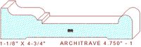 Architrave/Header 4-3/4" - 1 Architrave/Header 4-3/4" - 1