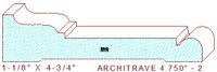 Architrave/Header 4-3/4" - 2 Architrave/Header 4-3/4" - 2
