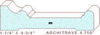 Architrave/Header 4-3/4" Architrave/Header 4-3/4"