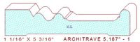 Architrave/Header 5-3/16" - 1 Architrave/Header 5-3/16" - 1