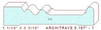 Architrave/Header 5-3/16" - 1 