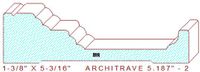 Architrave/Header 5-3/16" - 2 Architrave/Header 5-3/16" - 2