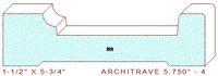 Architrave/Header 5-3/4" - 4 Architrave/Header 5-3/4" - 4