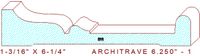 Architrave/Header 6-1/4" - 1 Architrave/Header 6-1/4" - 1