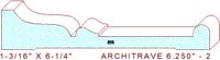 Architrave/Header 6-1/4" - 2 Architrave/Header 6-1/4" - 2