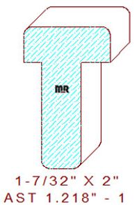 T-Astragal 1-7/32" - 1