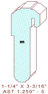 T-Astragal 1-1/4" - 5 T-Astragal 1-1/4" - 5