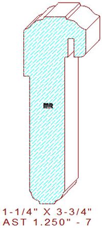 T-Astragal 1-1/4" - 7 T-Astragal 1-1/4" - 7