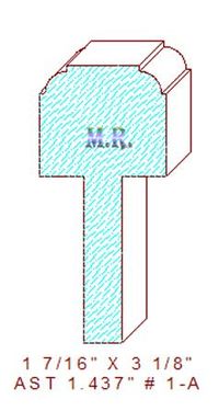 T-Astragal 1-7/16" - 1 T-Astragal 1-7/16" - 1