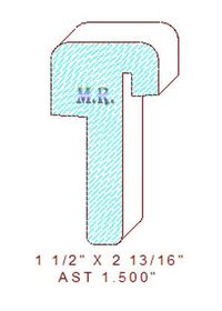 T-Astragal 1-1/2" T-Astragal 1-1/2"
