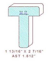 T-Astragal 1-13/16" T-Astragal 1-13/16"