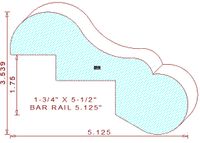 Bar Rail 5-1/8"