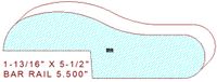 Bar Rail 5-1/2" Bar Rail 5-1/2"