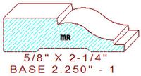 Baseboard 2-1/4" - 1 Baseboard 2-1/4" - 1