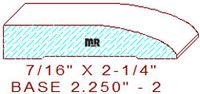 Baseboard 2-1/4" - 2 Baseboard 2-1/4" - 2