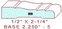 Baseboard 2-1/4" - 5 Baseboard 2-1/4" - 5