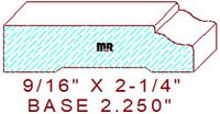 Baseboard 2-1/4" Baseboard 2-1/4"