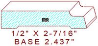 Baseboard 2-7/16" Baseboard 2-7/16"