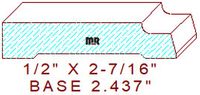 Baseboard 2-7/16"