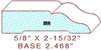 Baseboard 2-15/32" Baseboard 2-15/32"