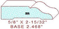 Baseboard 2-15/32"