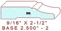 Baseboard 2-1/2" - 2 Baseboard 2-1/2" - 2