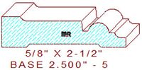 Baseboard 2-1/2" - 5 Baseboard 2-1/2" - 5