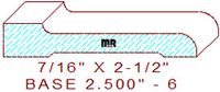 Baseboard 2-1/2" - 6 Baseboard 2-1/2" - 6