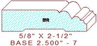 Baseboard 2-1/2" - 7 Baseboard 2-1/2" - 7