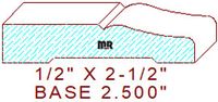 Baseboard 2-1/2"
