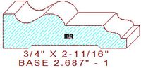 Baseboard 2-11/16" - 1 Baseboard 2-11/16" - 1