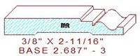 Baseboard 2-11/16" - 3 Baseboard 2-11/16" - 3