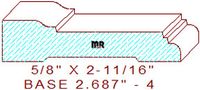 Baseboard 2-11/16" - 4 Baseboard 2-11/16" - 4